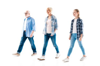 family walking together clipart