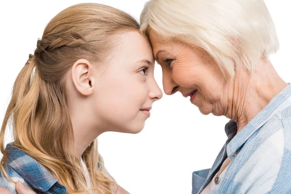 Retrato de abuela y nieta — Foto de Stock