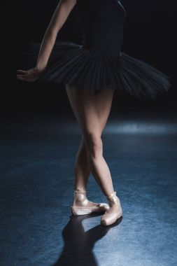 ballet dancer in pointe shoes clipart