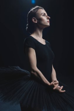 balet içinde siyah tutu