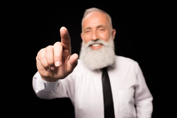 Man pointing finger — Stock Photo, Image