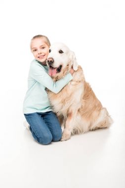 köpek ile tatlı çocuk