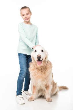 köpek ile tatlı çocuk