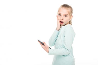 şok çocuk ile smartphone