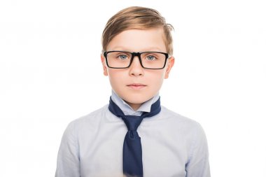 gözlük ciddi çocuk