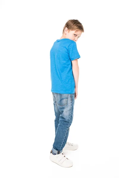 Verängstigter kleiner Junge — Stockfoto