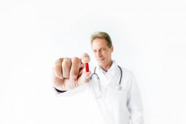 Doktor holding hap