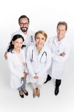 professional team of doctors clipart