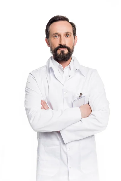 Confident middle aged doctor — Stock Photo, Image