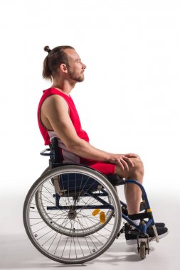 sportsman in wheelchair clipart