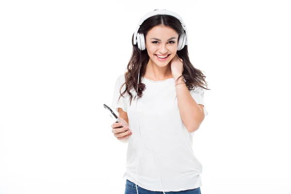 Donna Ascoltare musica — Foto stock
