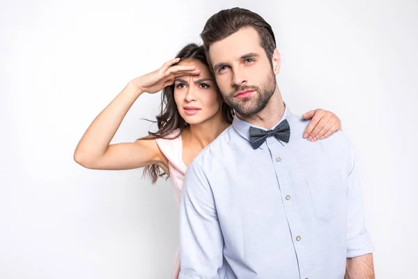 Young man and woman — Stock Photo