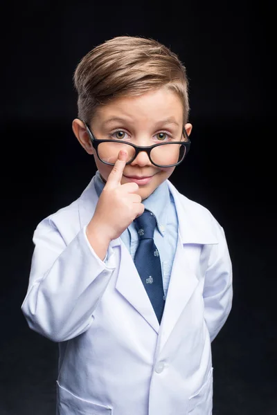 Kleiner Junge Wissenschaftler — Stockfoto