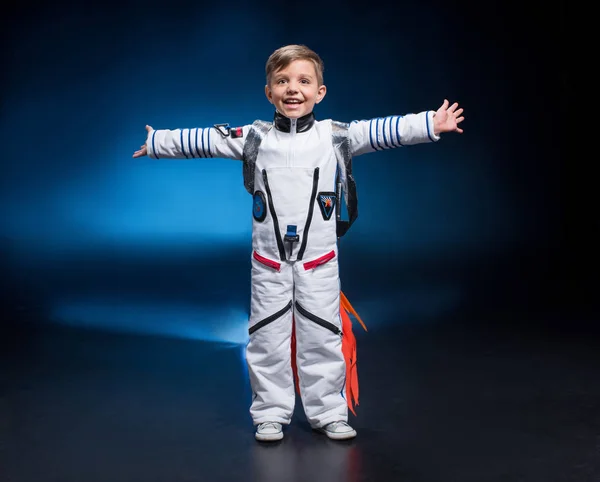 Boy in astronaut costume — Stock Photo