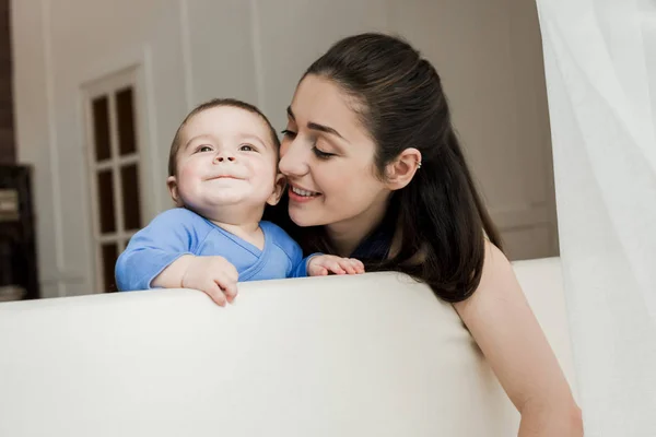 Mother with son spending time together — Stock Photo