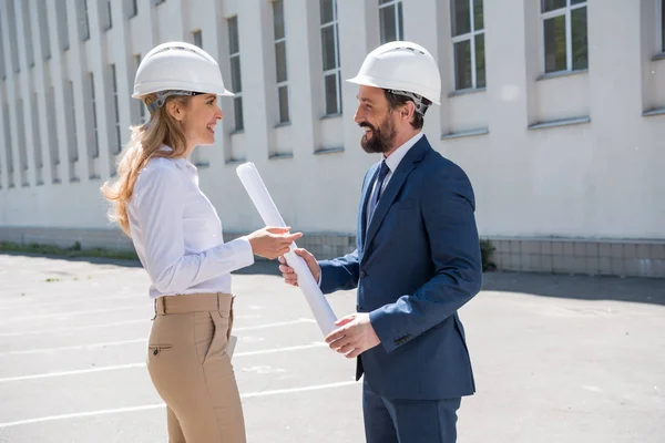 Professional architects at work — Stock Photo