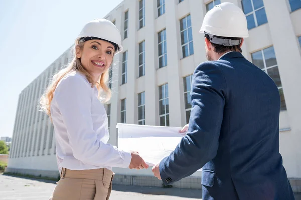 Professional architects at work — Stock Photo