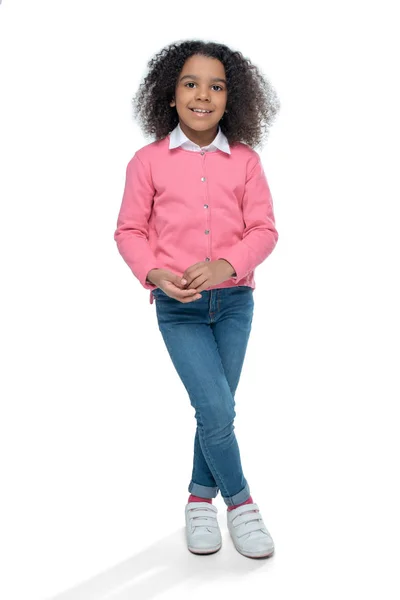 Pequena menina americana africana — Fotografia de Stock