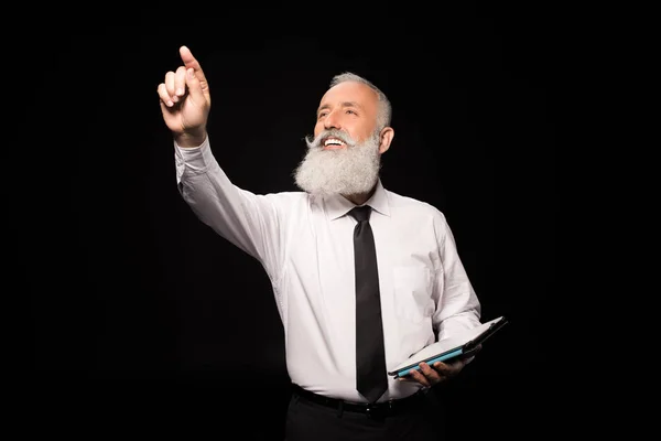 Man holding digital tablet — Stock Photo