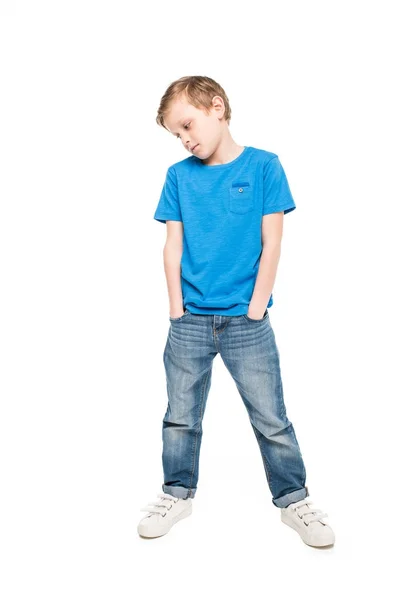 Pensive little boy — Stock Photo