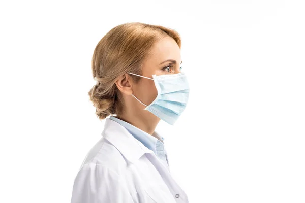 Médico en máscara médica - foto de stock
