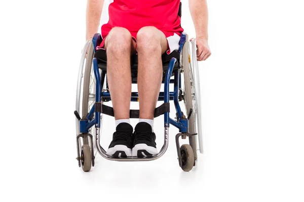 Sportif handicapé en fauteuil roulant — Photo de stock