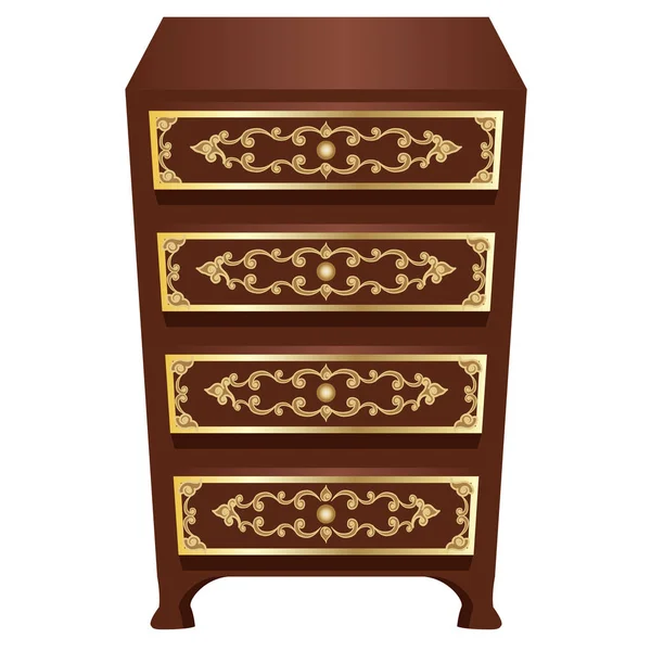 Imágenes: cajones animados | cajones de madera — Vector de stock