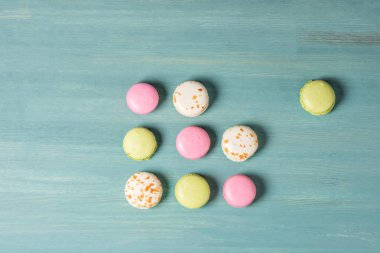 Lezzetli tatlı macarons