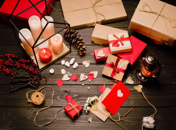 Presentes para o Dia dos Namorados — Fotografia de Stock