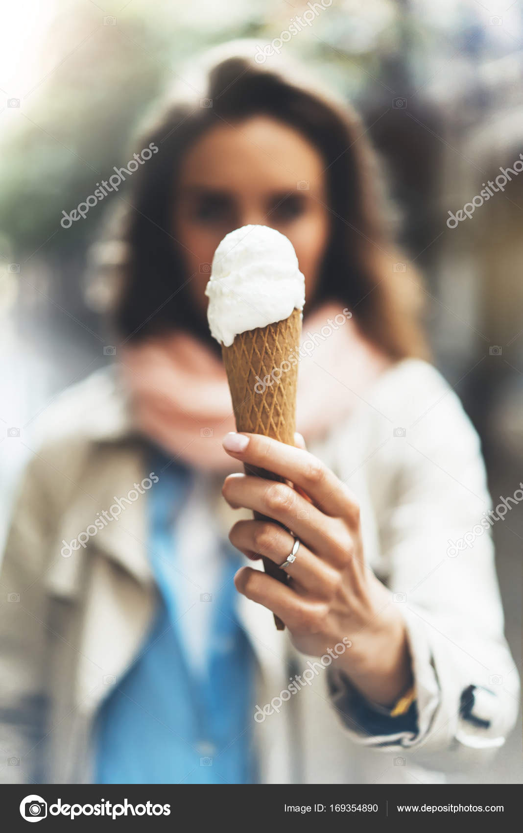 Girl Holding In Hands Cone Sweet Icecream Stock Photo By C Savenkomasha Gmail Com Girl Holding In Hands Cone Sweet Icecream Stock Photo By C Savenkomasha Gmail Com