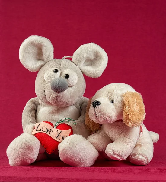 Juguetes de peluche Love — Foto de Stock