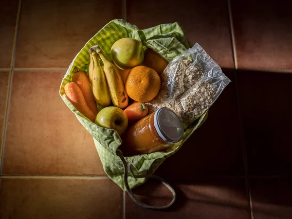 fresh vegetables and fruits in a basket