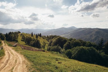 Dağın zirvesine giden yol