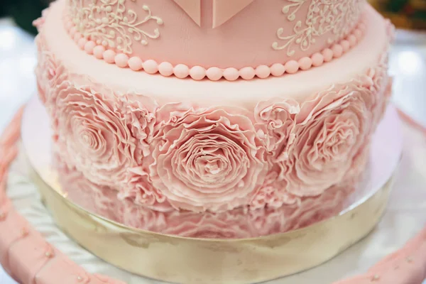 Tort weselny, tort na wesele — Zdjęcie stockowe