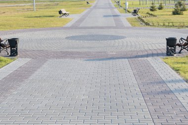 Parktaki bir patikanın parçası