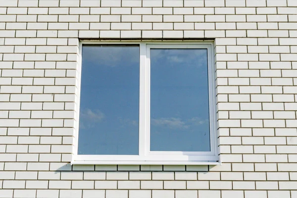 Kunststofffenster Neuen Haus — Stockfoto