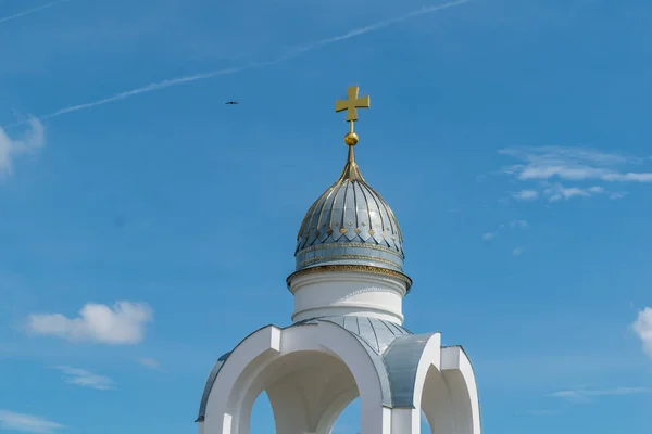Фрагмент Православной Церкви Солнечный День — стоковое фото