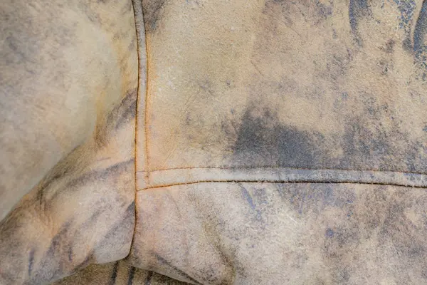 Fragmento de uma jaqueta de couro de camurça — Fotografia de Stock
