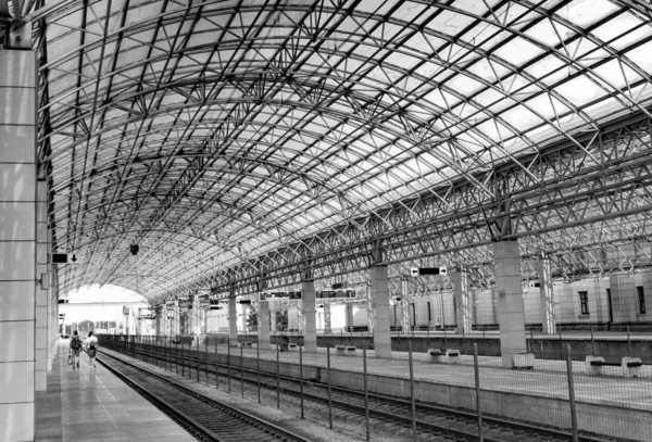 Fragmento Una Construcción Con Bisagras Estación Tren —  Fotos de Stock