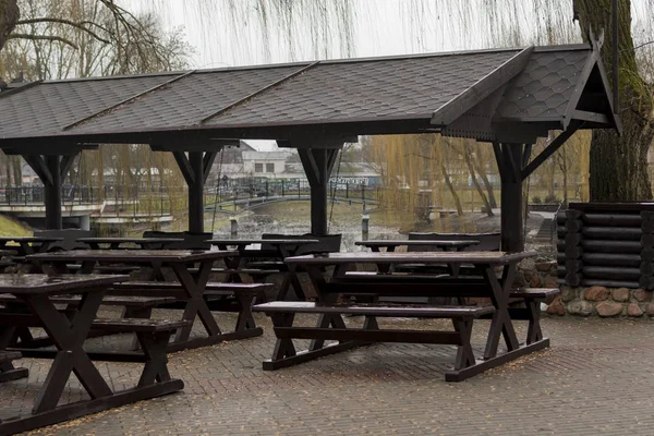 Gazebo para lazer no Parque — Fotografia de Stock