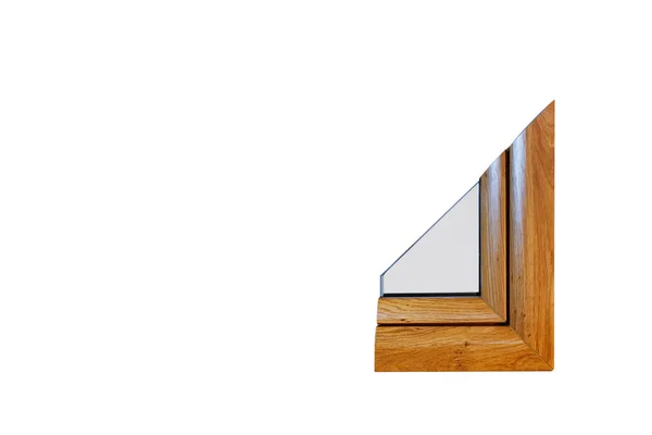 Small layout of a plastic laminated window on a white background