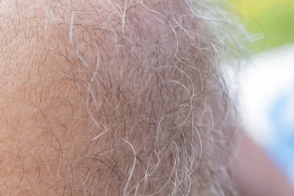 Fragments Body Gray Haired Man — Stock Photo, Image