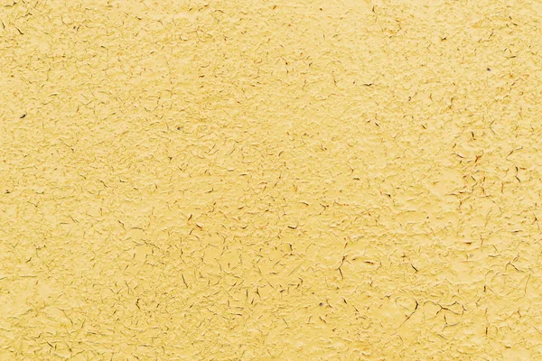 Tinta Amarela Rachada Uma Superfície Metal Velha — Fotografia de Stock