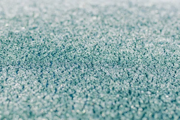 Det Isiga Glaset Bil Efter Natt Frost Slutet Hösten — Stockfoto