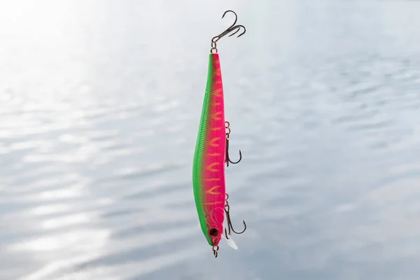 Fishing tackle in the form of fish with hooks