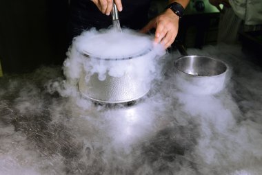 sıvı azot ile dondurma yapma
