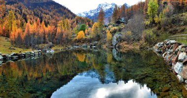 Sonbahar Alp manzara 