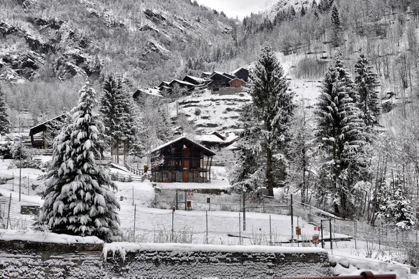 Winter landscape in the Alps — Stock Photo, Image