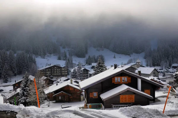 Winter Alpine landscape in the countryside — Stock Photo, Image