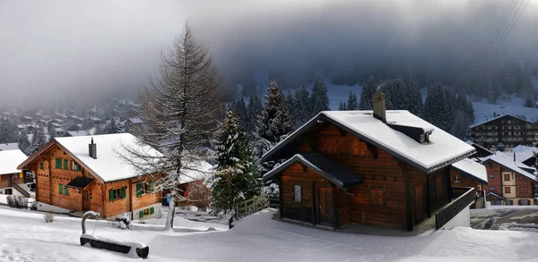 Winter Alpine landscape in the countryside — Stock Photo, Image